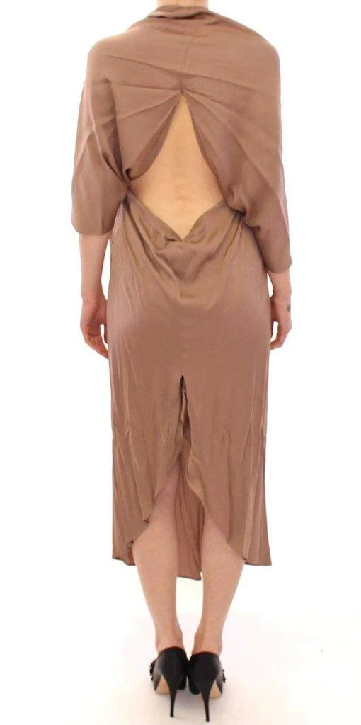 Lamberto Petri Lamberto Petri  Draped Silk Sheath Shift Coctail Dress 3