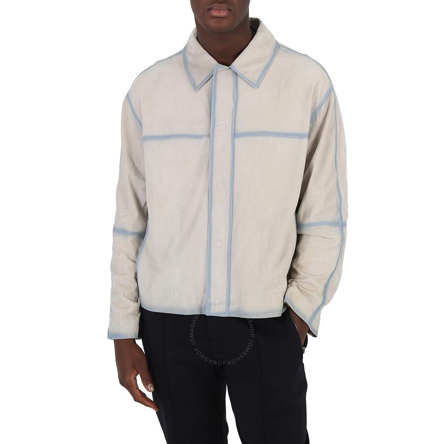 Emporio Armani Emporio Armani Gradient Effect Lightweight Goatskin Suede Blouson Jacket, Brand Size 52 (US Size 42)