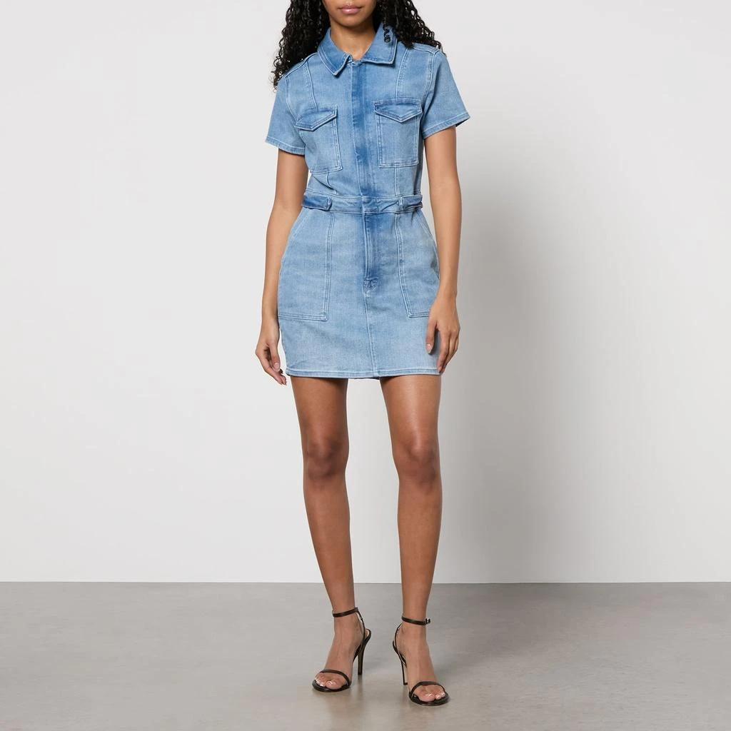 Good American Good American Fit For Success Stretch-Denim Mini Dress 3