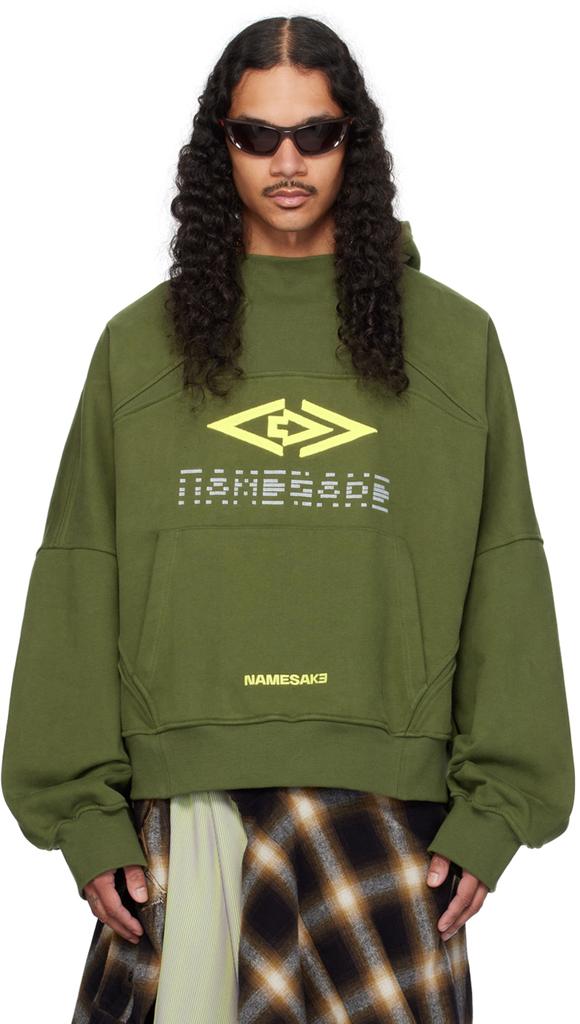 NAMESAKE Green Chester Pullover Hoodie