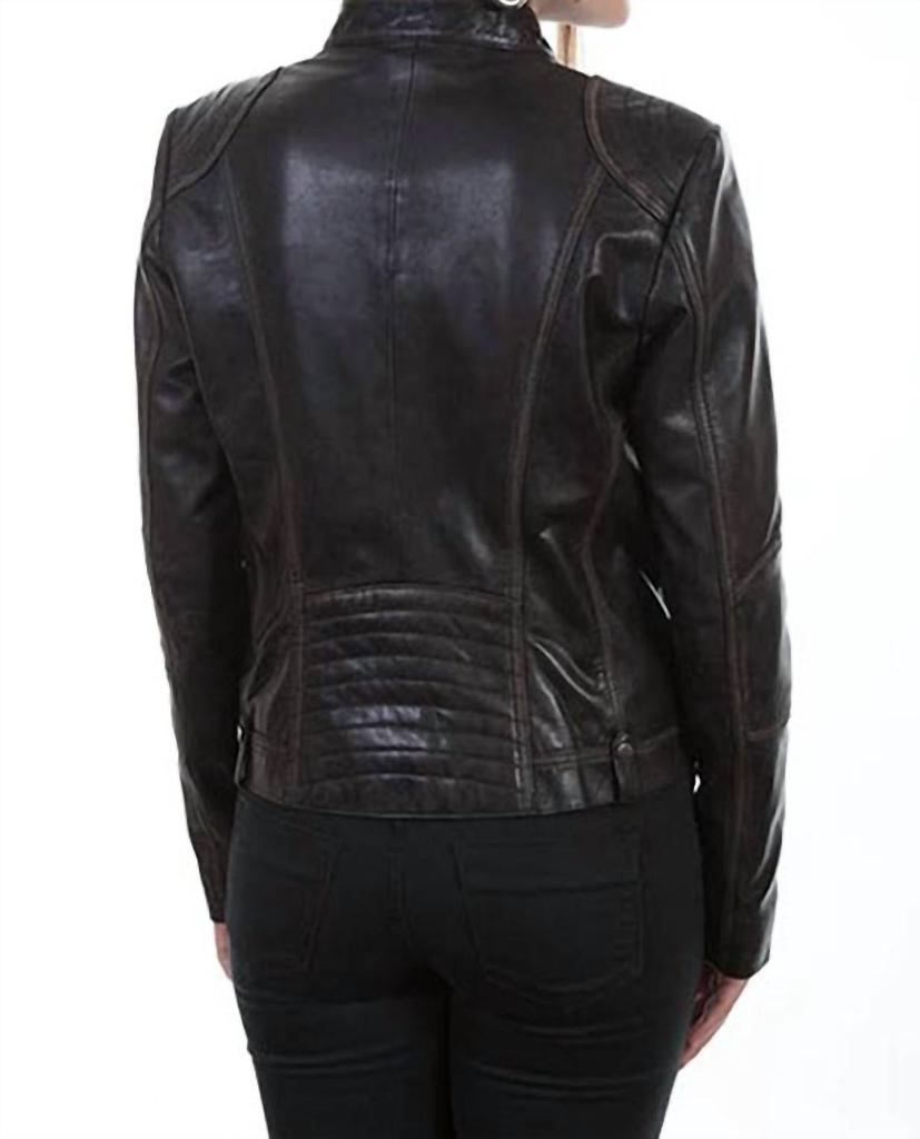 Scully Scully - Women's Vintage Lambskin Leather Jacket