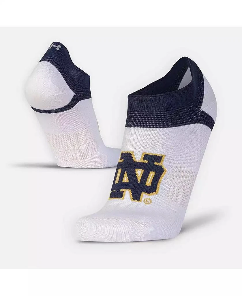 Under Armour Men's and Women's Notre Dame Fighting Irish Run Performance No Show Tab Socks 1