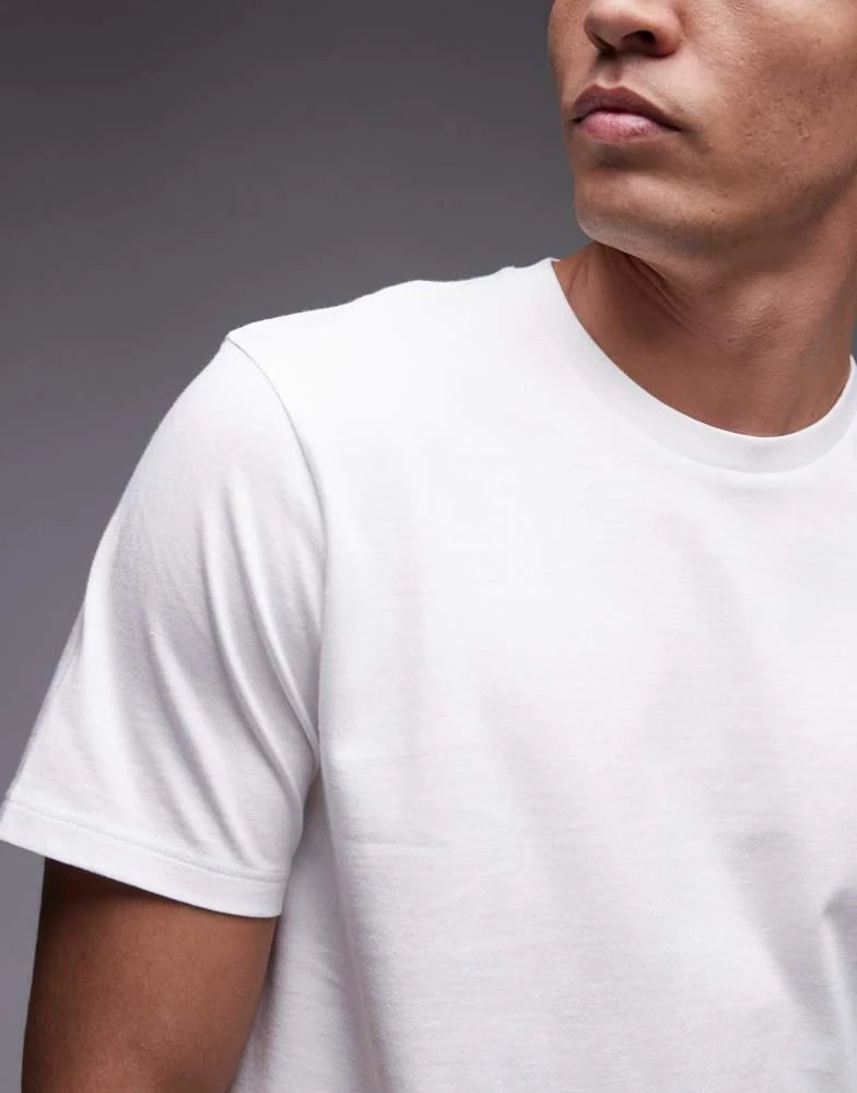 Topman Topman 5 pack regular t-shirt in white 3