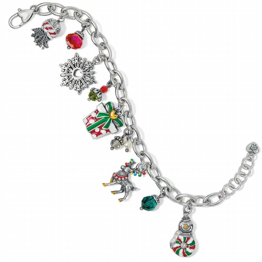 Brighton Women's Very Merry Christmas Charm Bracelet In Silver-Multi