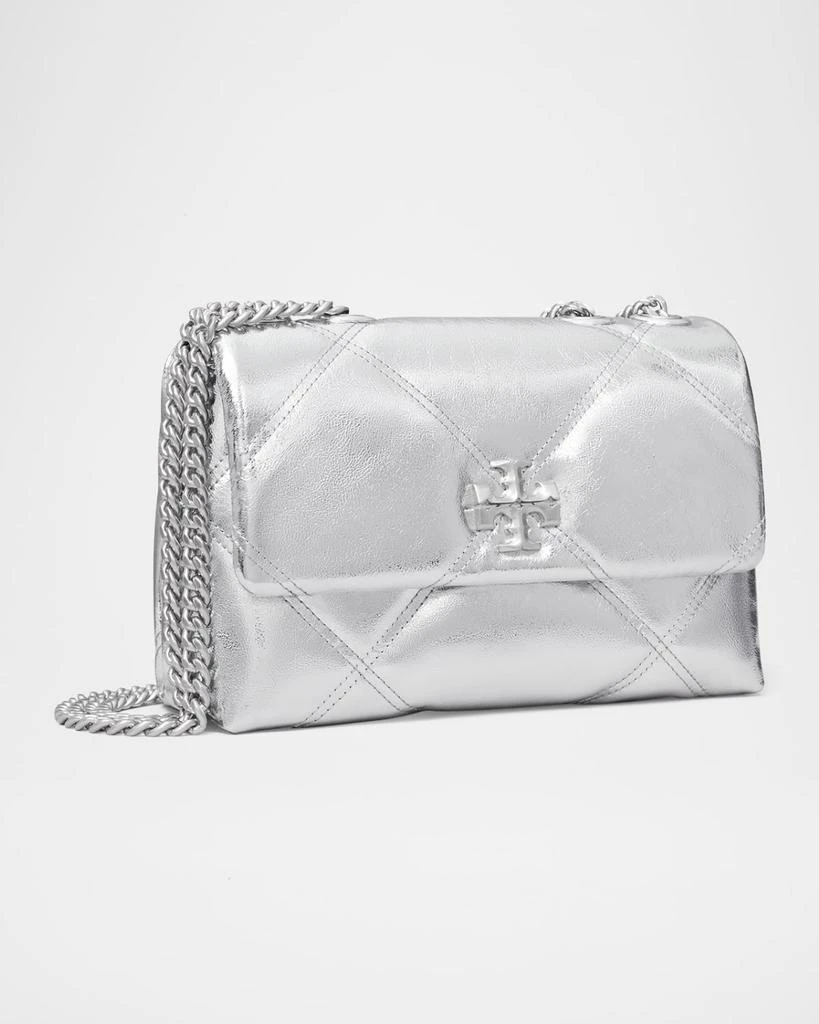 Tory Burch Kira Small Metallic Quilted Leather Convertible Crossbody Bag 3
