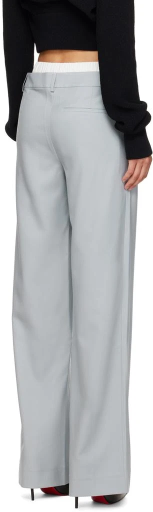 Aya Muse Blue Pinched Seam Trousers 3