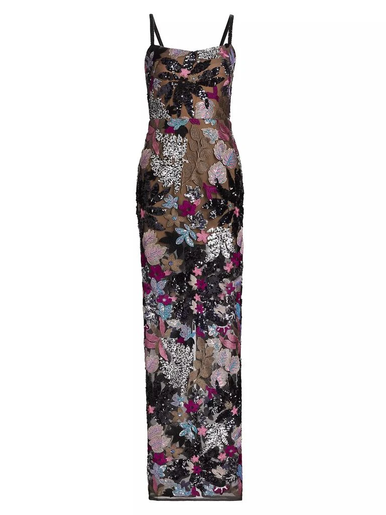 BRONX AND BANCO Dahlia Leona Embroidered Gown 1