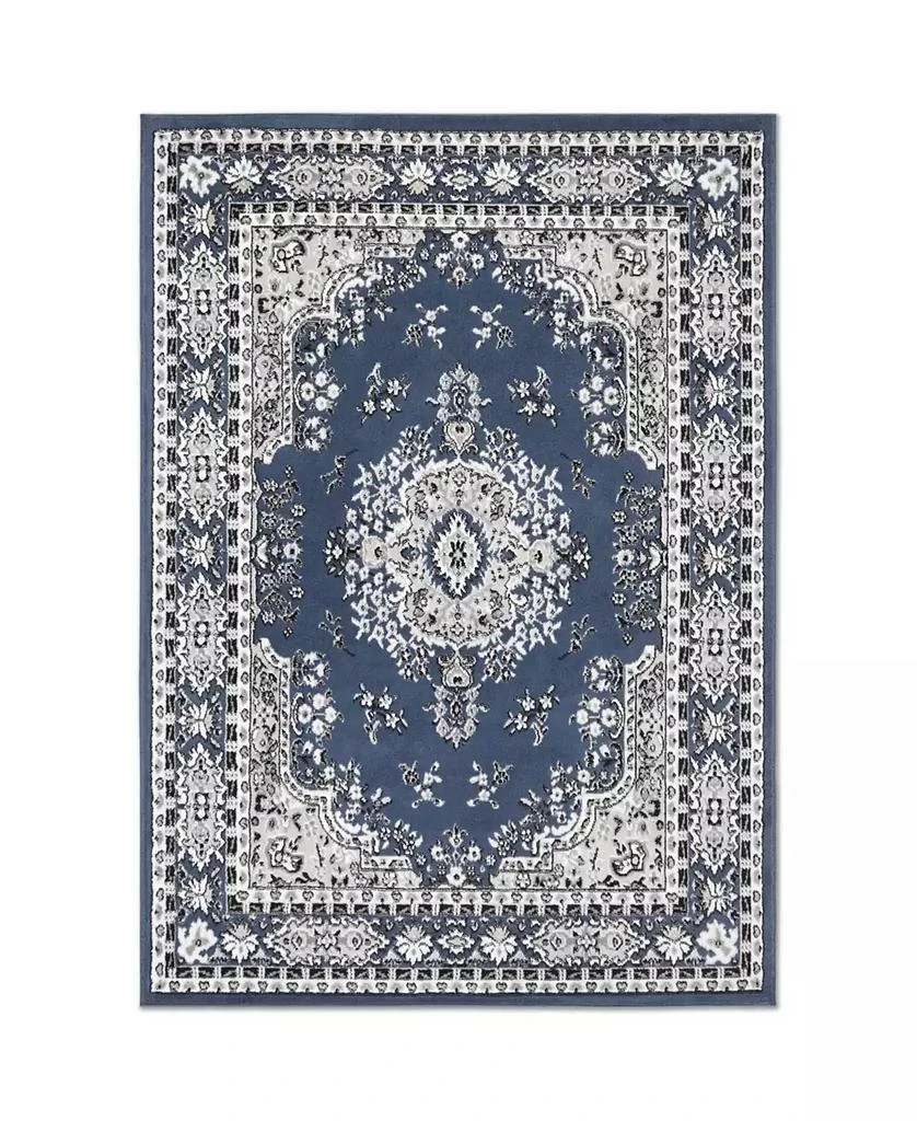 Global Rug Designs Global Rug Design Loma LOM01 Dark Blue 5'2" x 7'4" Area Rug 1