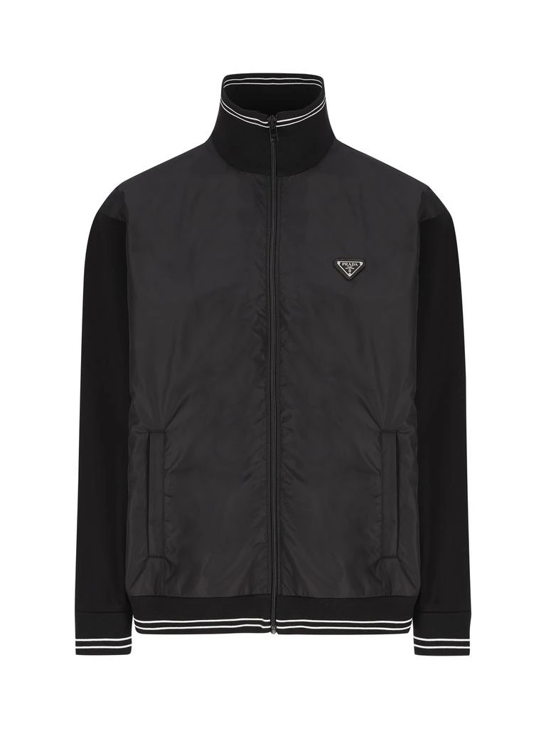 Prada Prada Triangle-Logo Zipped Coat 1
