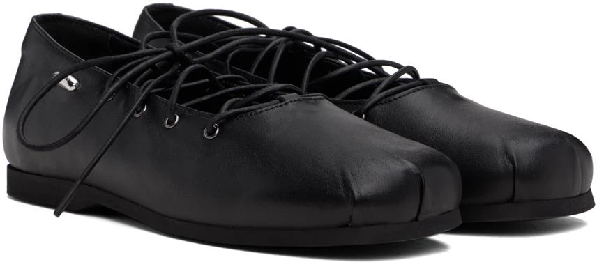 Our Legacy Black Laced Slip In Ballerina Flats 4