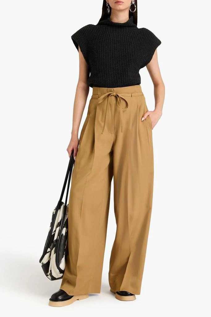 3.1 PHILLIP LIM Pleated wool-twill wide-leg pants 2