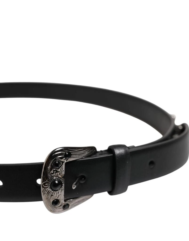 Dolce 
Gabbana Studded Leather Metal Logo Buckle Men
s Belt (Pre-Owned) 3