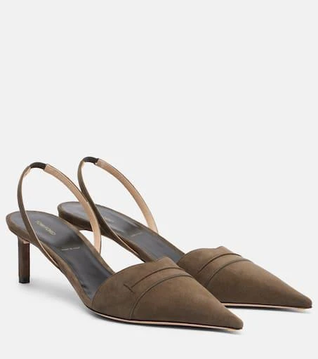 Tom Ford Eva 55 suede slingback pumps 1