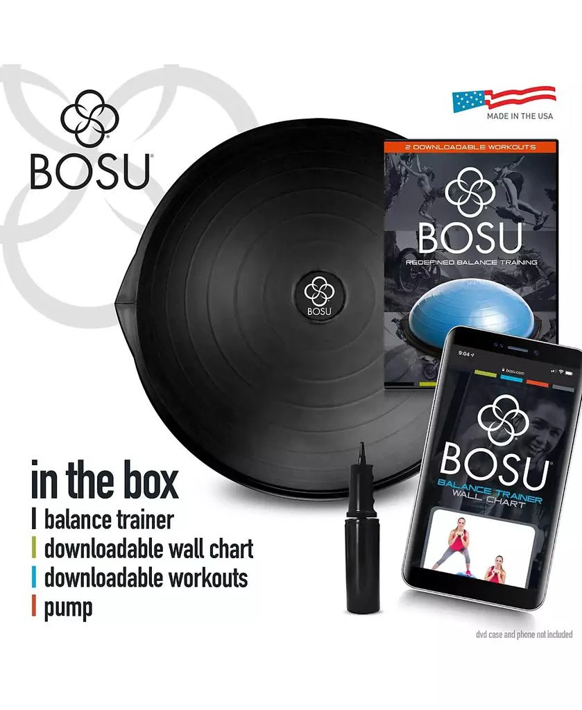 Bosu Balance Trainer Exercise Ball, Fitness Equipment for Home Exercise, 26-Inch, Black 2