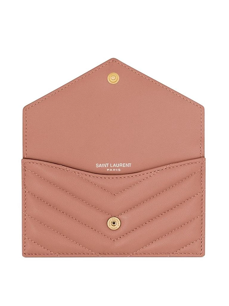 Yves Saint Laurent Cassandre Matelasse Fragments Flap Card Case in Quilted Lambskin 2