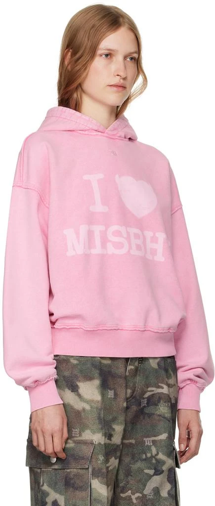 Misbhv Pink 'I Love MISBHV' Hoodie 2