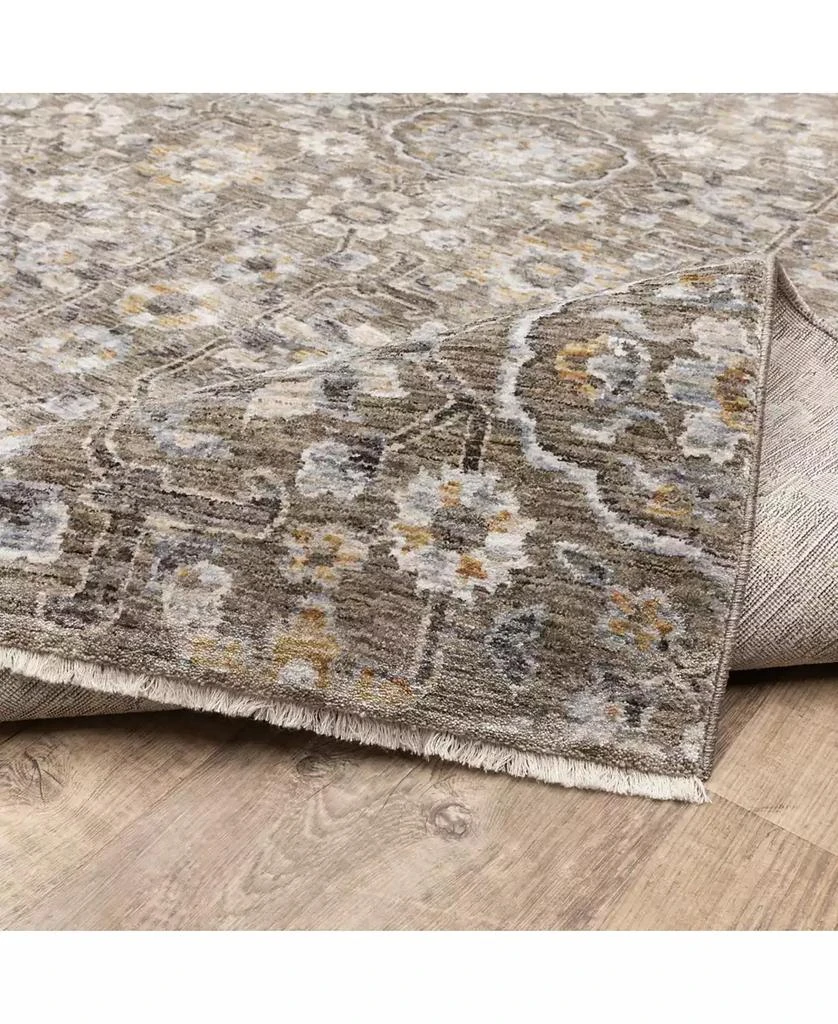 Oriental Weavers Maharaja 532D Gray and Tan 7'10" x 10'10" Area Rug 5