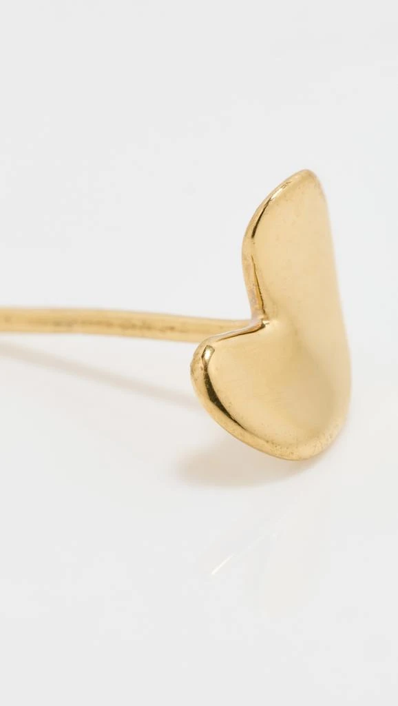 AGMES Sculpted Heart Studs 4