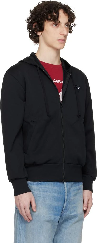 Comme des Garcons Black Big Heart Zip Hoodie 2