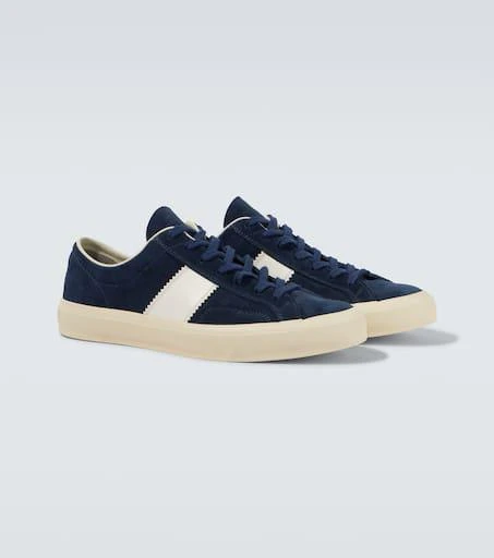Tom Ford Cambridge leather-trimmed suede sneakers 5