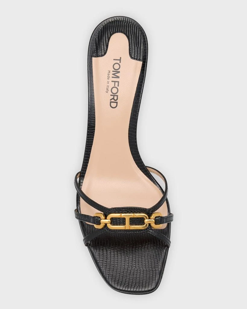 Tom Ford Whitney Embossed Chain Mule Sandals 5