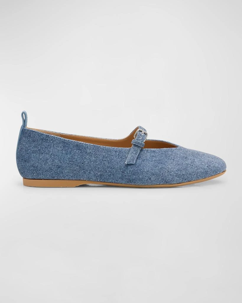 JW Anderson Denim Mary Jane Ballerina Flats 1
