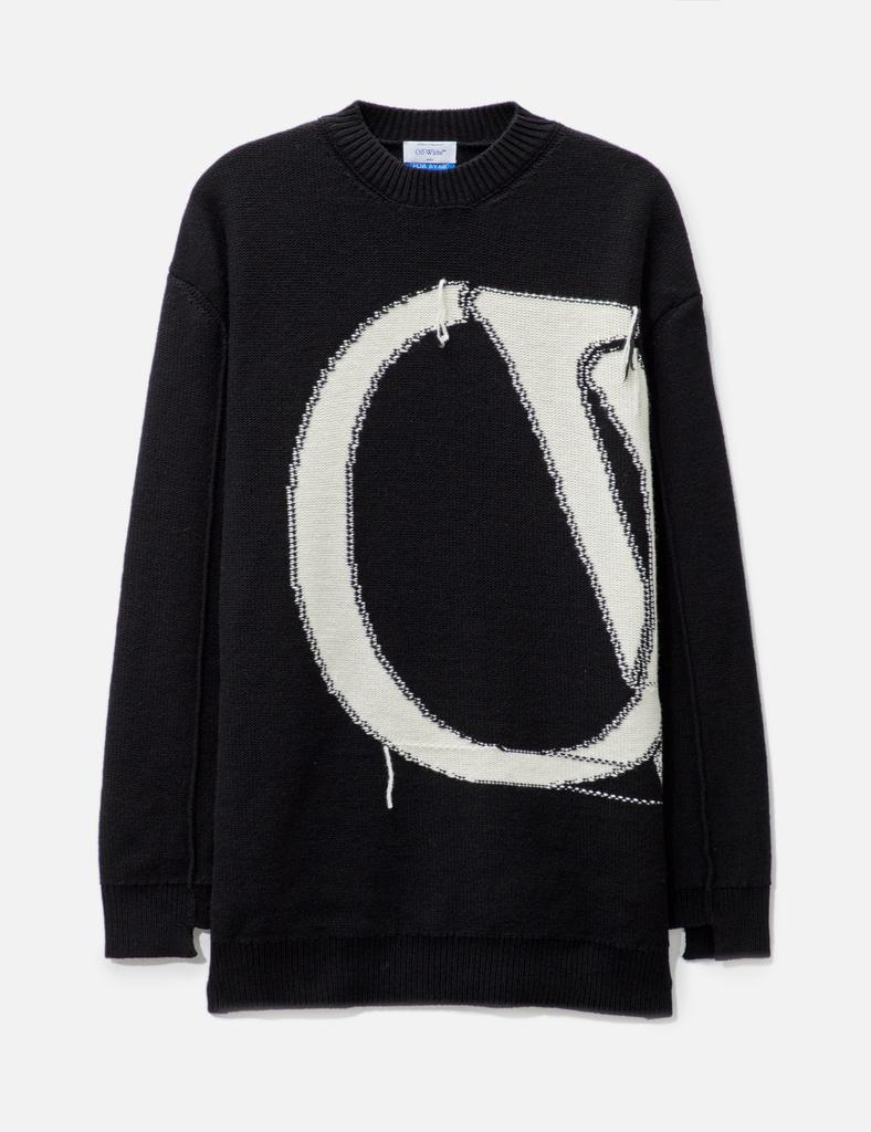 Off-White™ OW MAXI LOGO KNIT CREWNECK