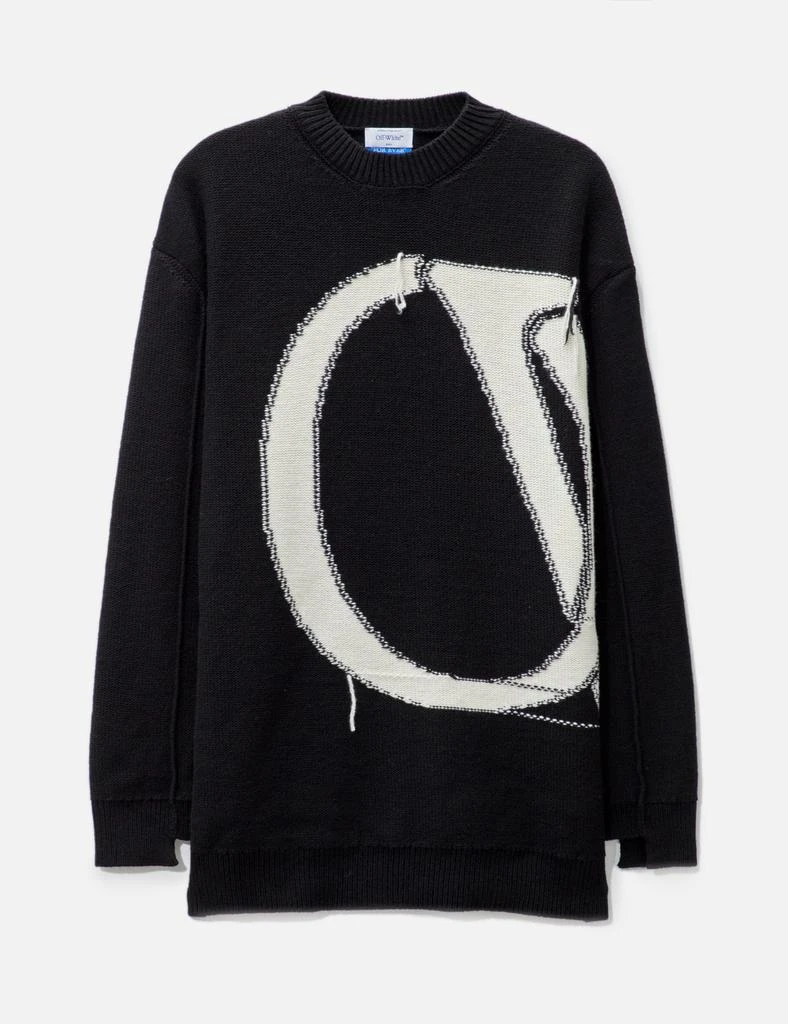 Off-White™ OW MAXI LOGO KNIT CREWNECK 1