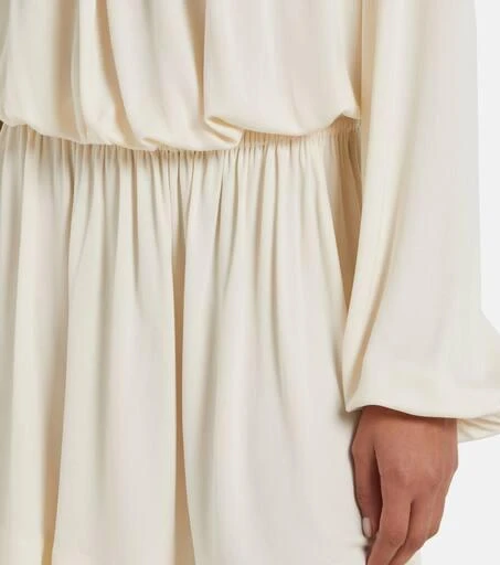 Yves Saint Laurent Ruffled jersey minidress 5