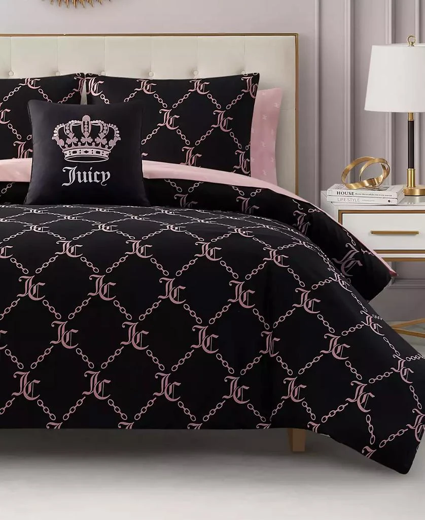 Juicy Couture Logo Link 6-Pc. Comforter Set 1