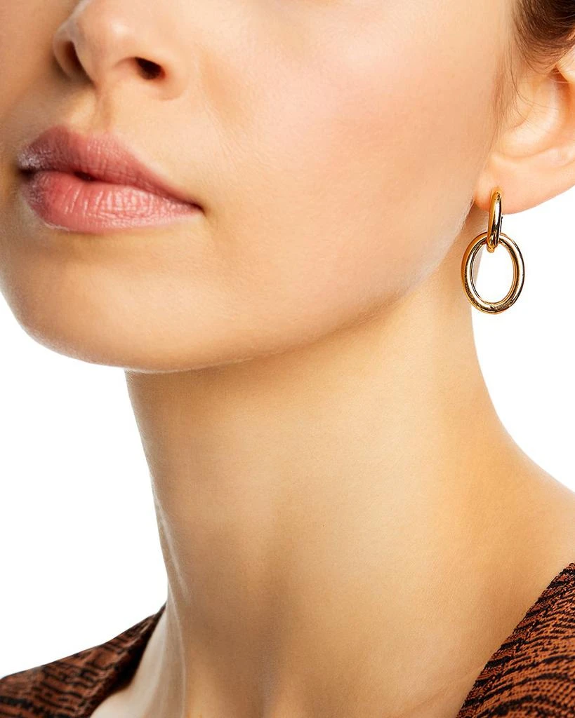 Alberto Amati 14K Yellow Gold Doorknocker Drop Earrings 2