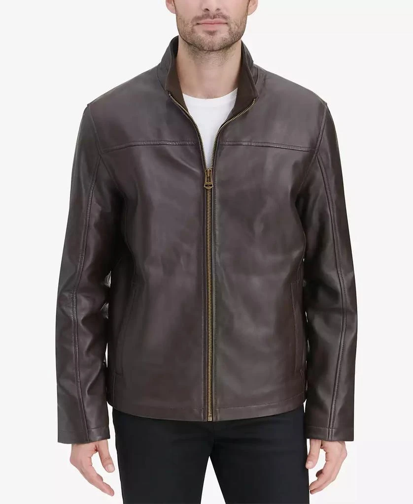 Cole Haan Men's Smooth Leather Jacket, Created for Macy's 6