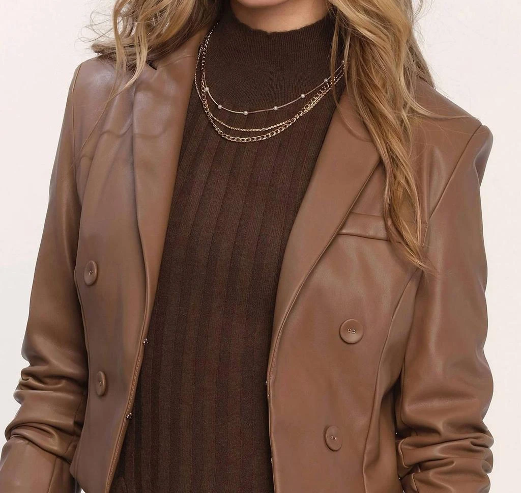 heartLoom Heartloom - Kamara Faux Leather Blazer 3