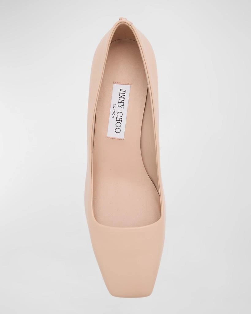Jimmy Choo Winnie Leather Square-Toe Pumps 5