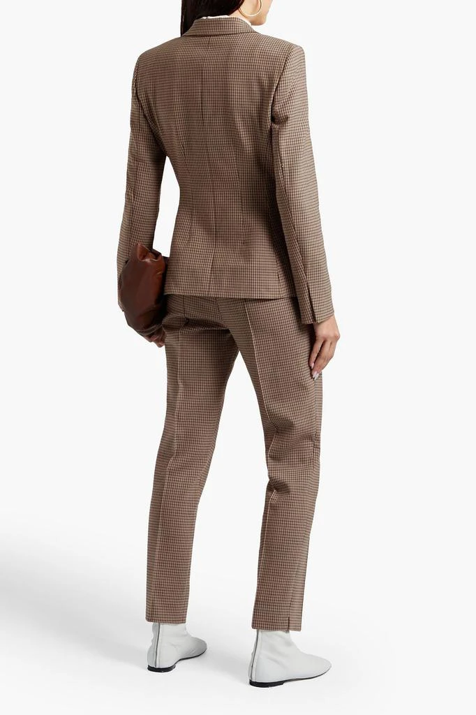Theory Double-breasted checked woven blazer 1