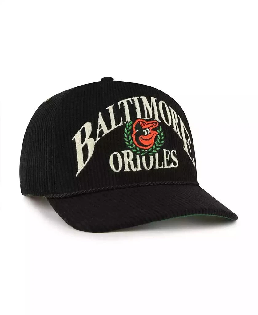47 Brand Men's Black Baltimore Orioles Pitchout Rope Hitch Adjustable Hat 2