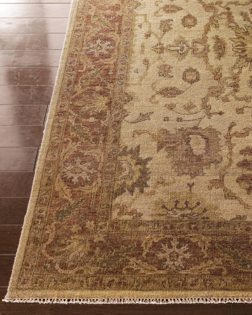 Haven 
Loom Latte Rust Oushak Rug, 3
 x 5
 2