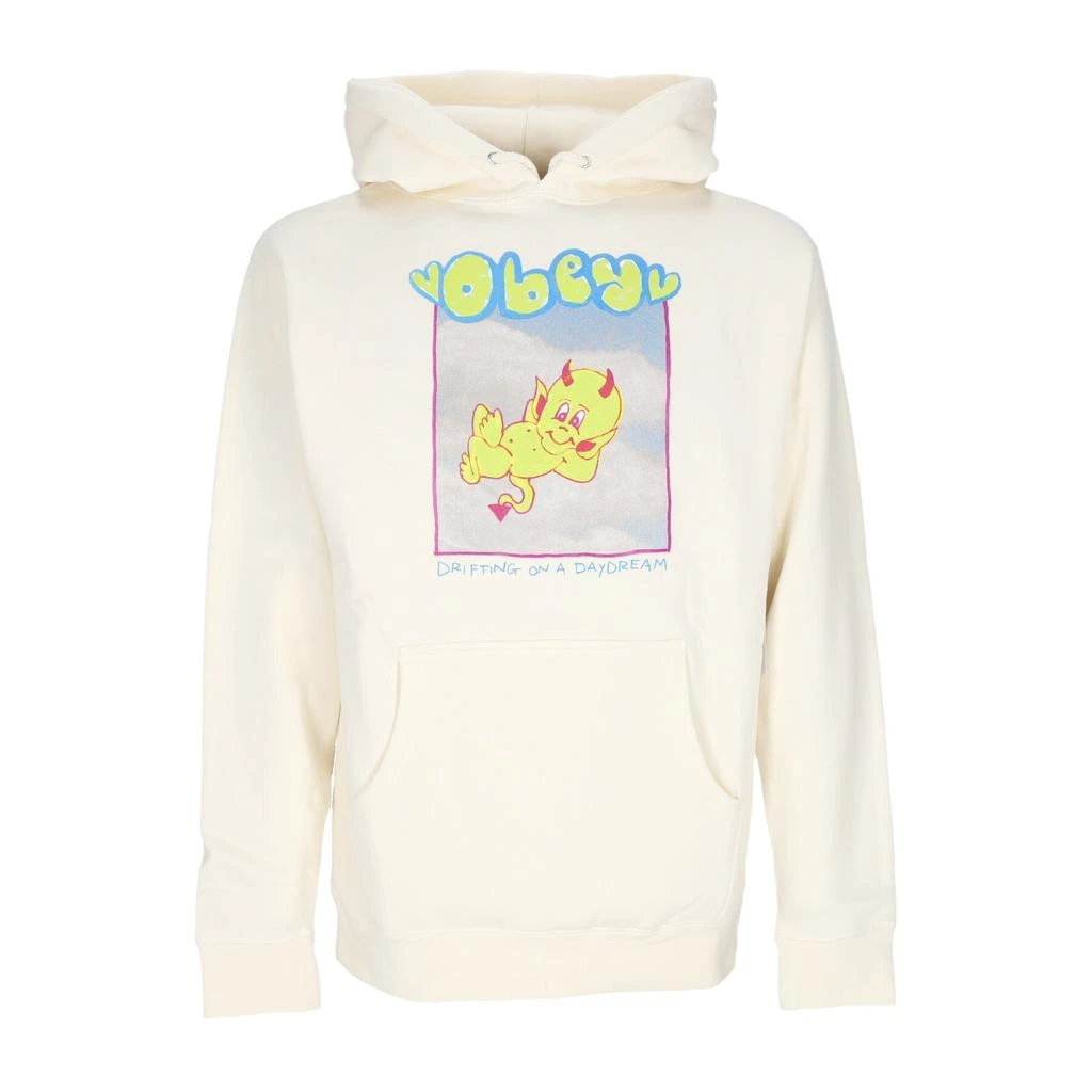 Obey Women's Hoodie Drifting On a Daydream Basic Hooded Fleece Bone 1