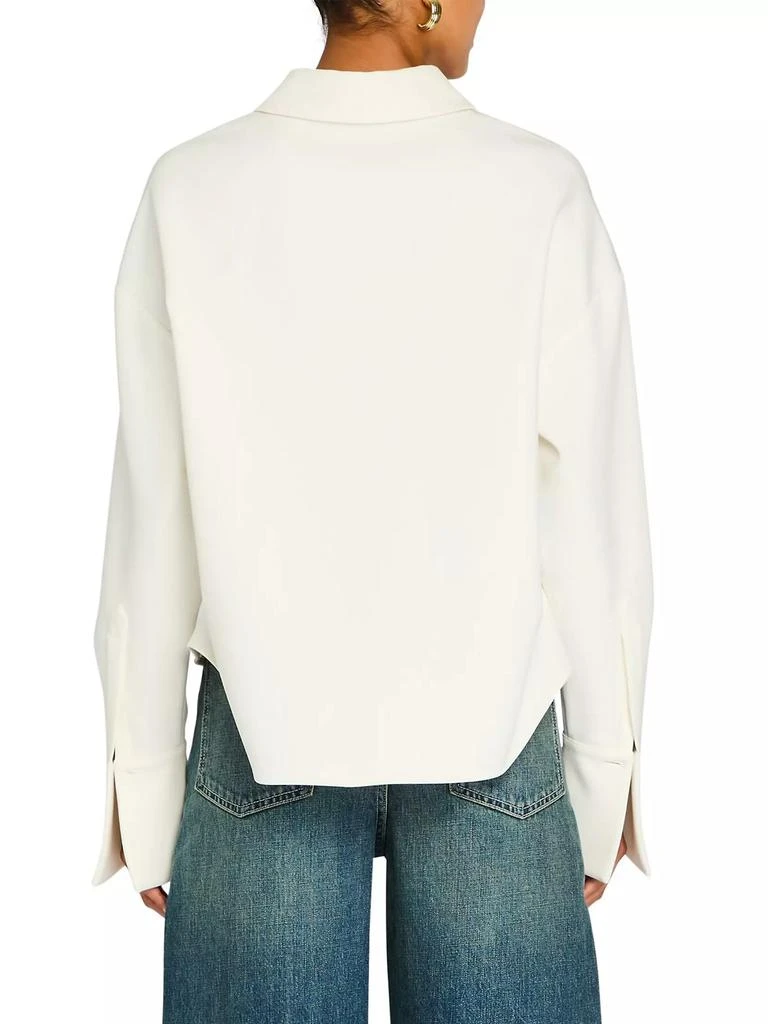 Ser.o.ya Rhia Crepe Draped Button Down 4