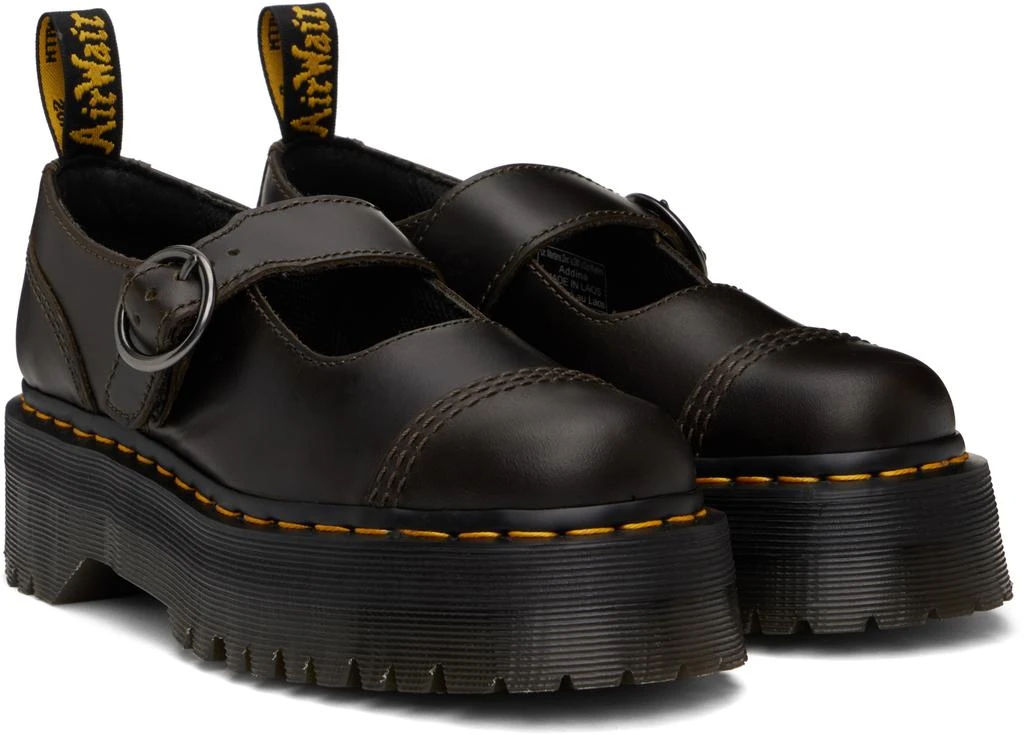 Dr. Martens Brown Addina Orleans Leather Platform Loafers 4