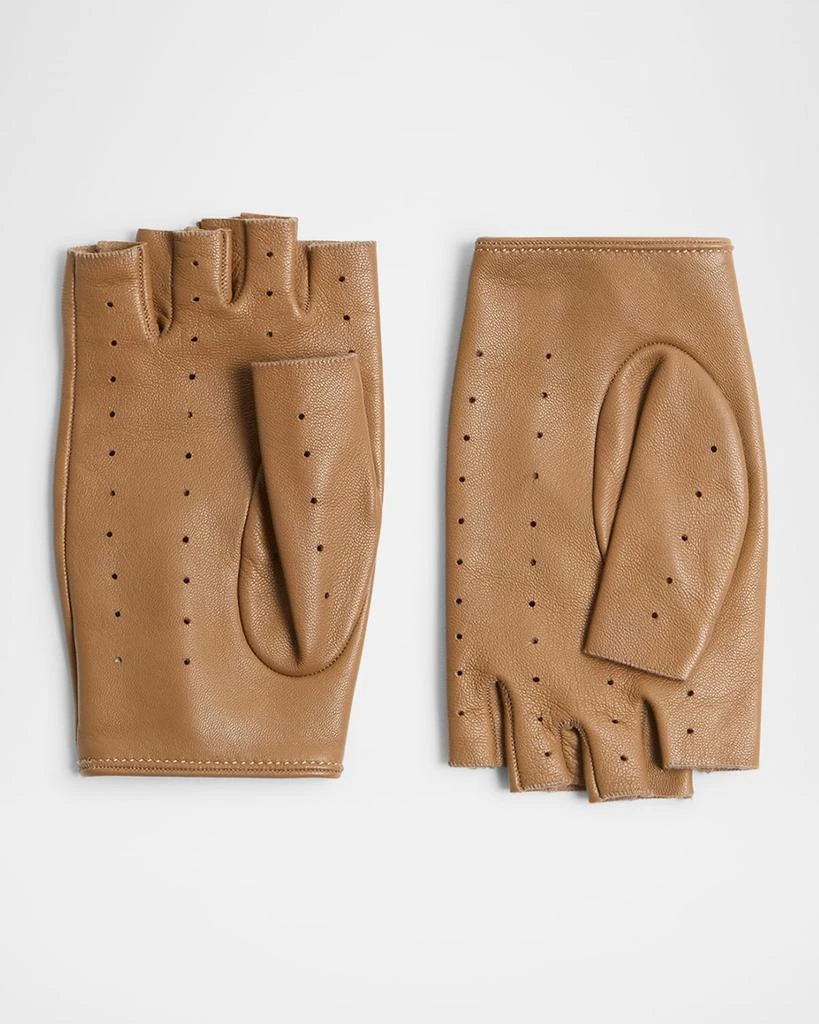 Valentino VLOGO Signature Leather Fingerless Gloves 1