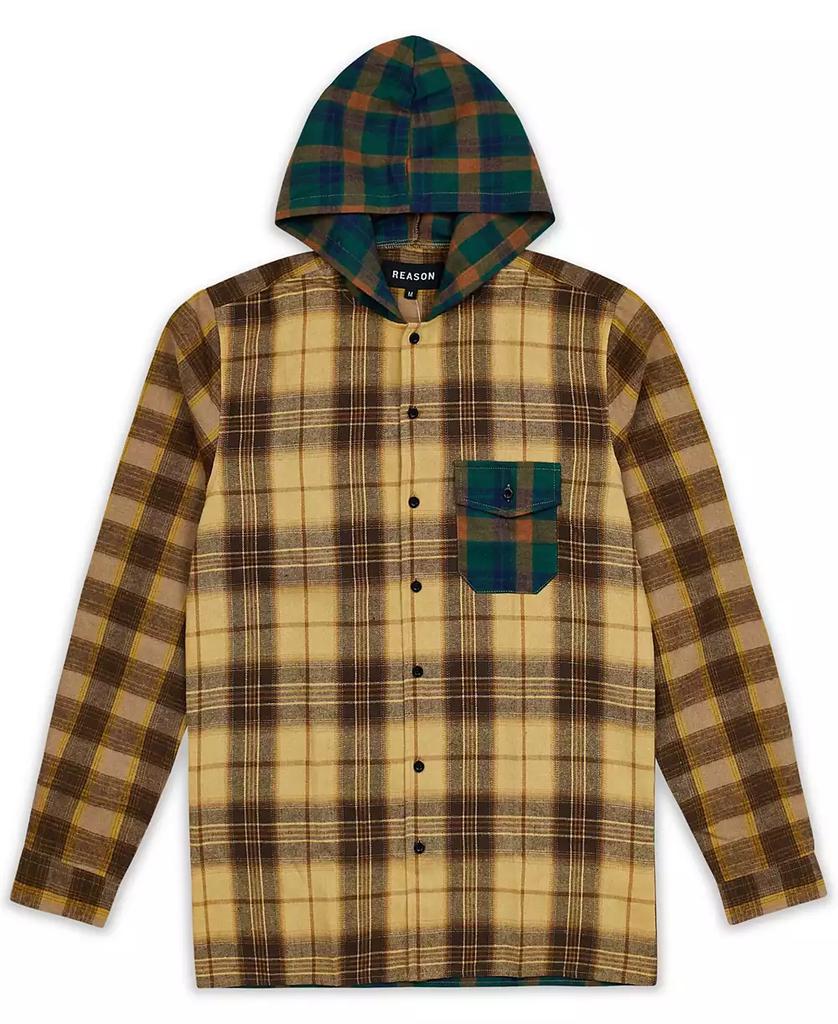 Reason Men's World Is Yours Hooded Flannel Shirt