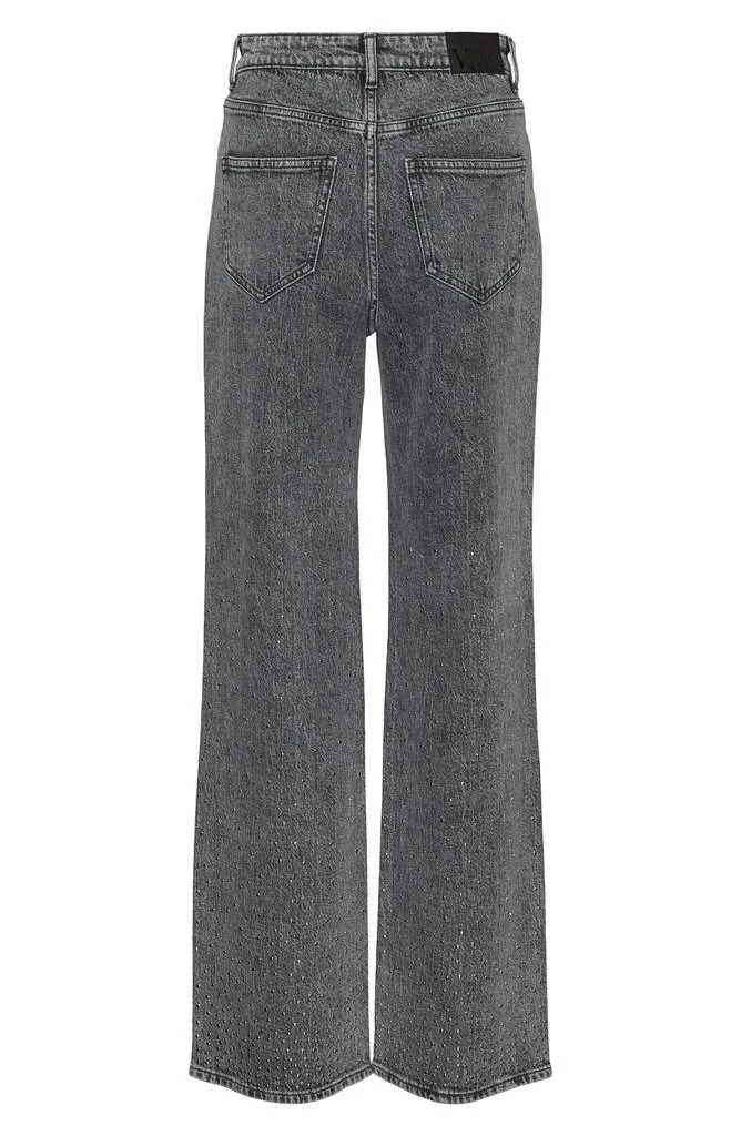 VERO MODA Tessa High Waisted Studded Wide Leg Jeans 5
