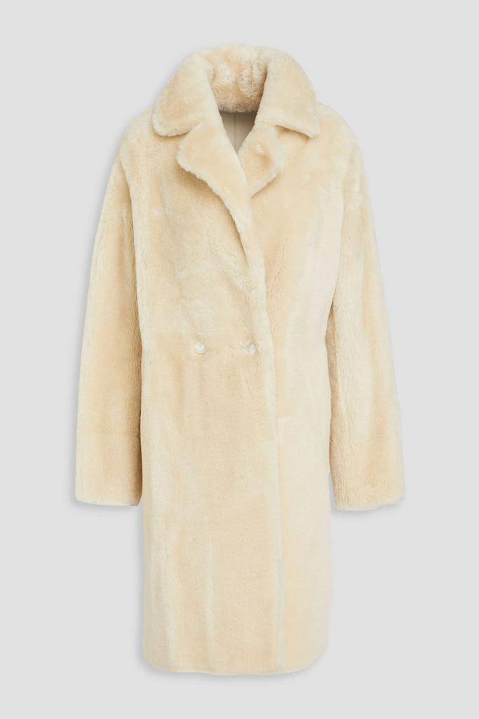 Yves Salomon Double-breasted shearling coat