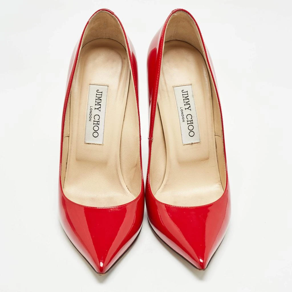Jimmy Choo Jimmy Choo Red Patent Leather Romy Pumps Size 38 3