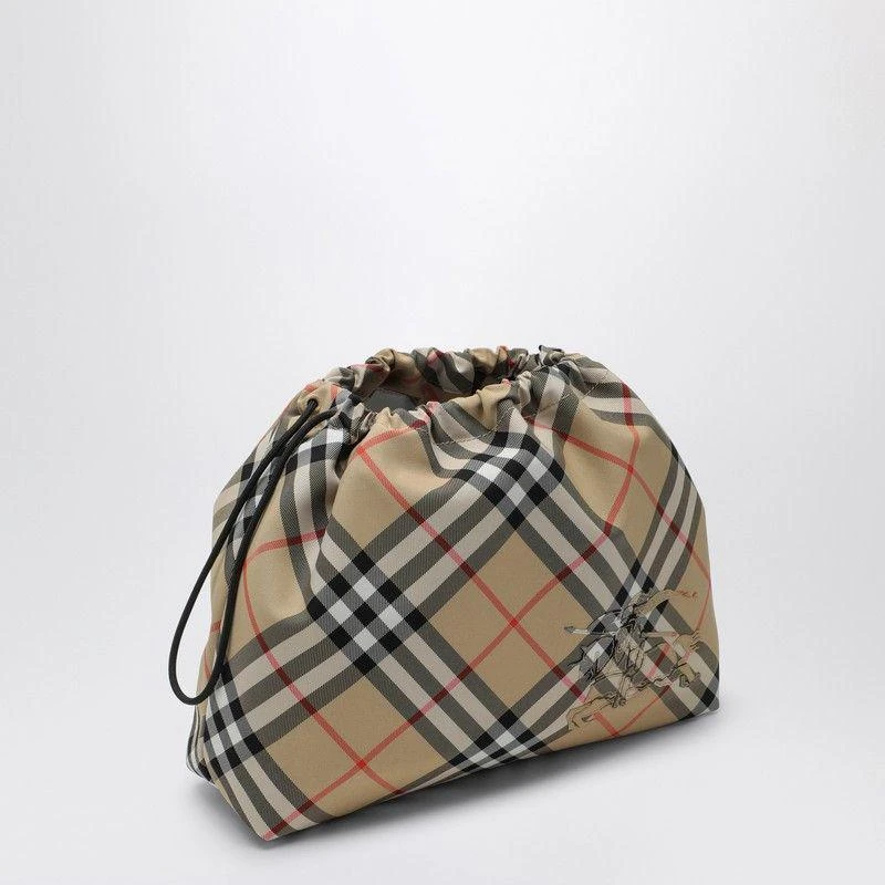 Burberry Burberry Drawstring Pouch With Check Pattern 2