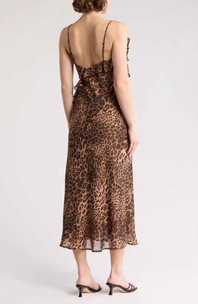 Lush Rosette Ruffle Body-Con Midi Dress 2