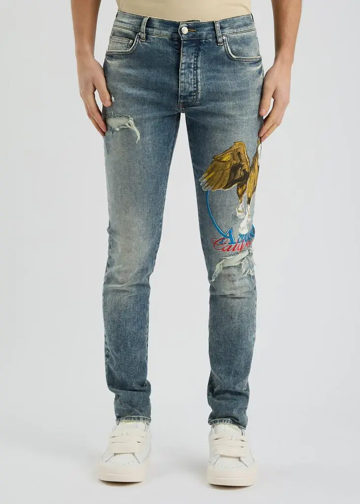 AMIRI Pegasus distressed skinny jeans  2
