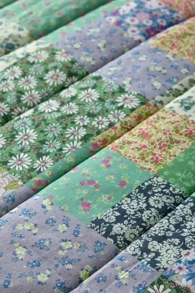 Urban Outfitters Meadow Patchwork Floral Quilt 4