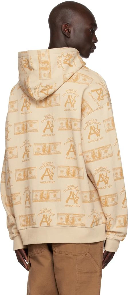 Awake NY Beige Printed Hoodie 3